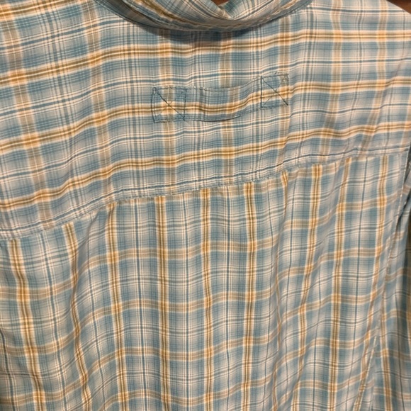 L light teal plaid duluth trading mens shirt - Picture 7 of 10